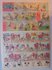 Mickey Mouse Sunday Page by Walt Disney from 10/26/1941 Tabloid Page Size 