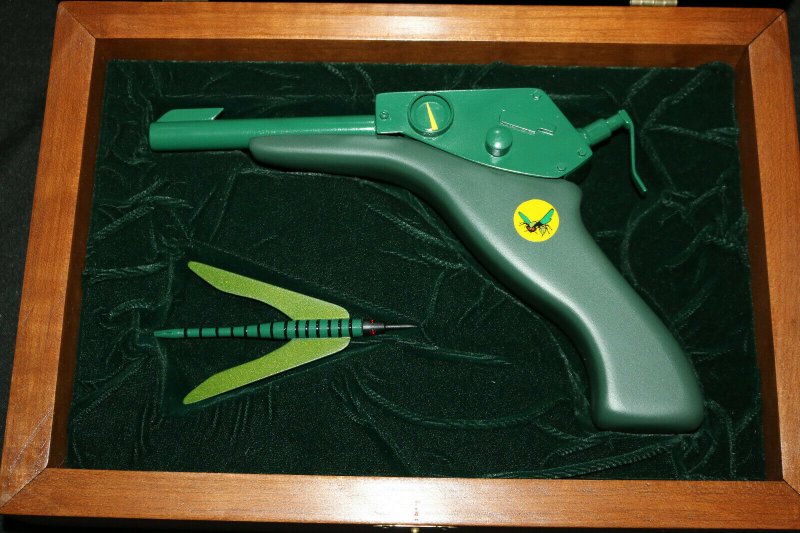 The Green Hornet Handmade Stinger in Wooden Display Case