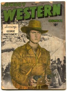 Cowboy Western #26 1950- George Montgomery- Davy Crockett G