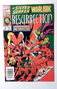 Silver Surfer/Warlock: Resurrection #3 1993 Marvel Newsstand Mephisto Comic Book