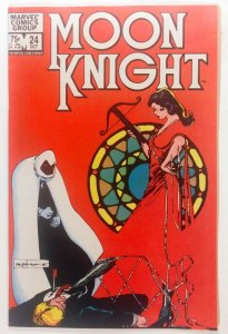Moon Knight #24, Cover art by Bill Sienkiewicz 