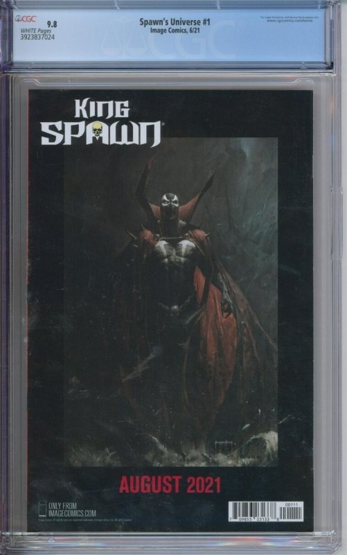 Image Comics Spawn's Universe #1 CGC 9.8 Todd McFarlane
