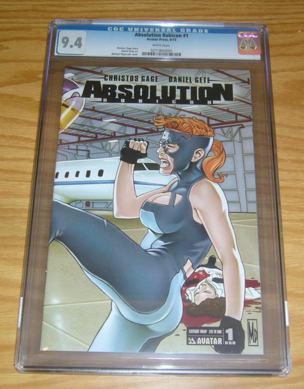 Absolution: Rubicon #1 CGC 9.4 catfight wrap variant limited print run of 500 