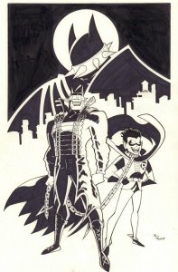 The Batman Who Laughs in Bruce Timm Animated Series Style art by Mark Propst