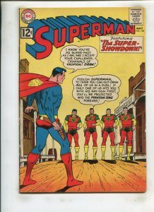 SUPERMAN #153 (5.5) THE SUPER SHOWDOWN!! 1962
