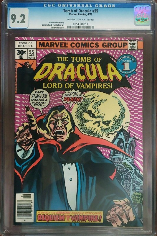 Tomb of Dracula 55 CGC 9.2 Marvel 1977