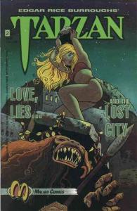 Tarzan: Love, Lies and the Lost City #2 VF ; Malibu