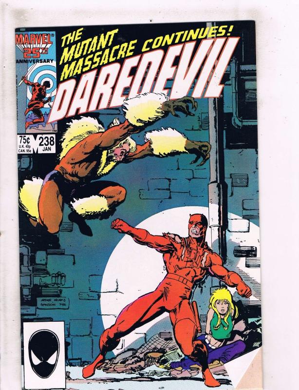 6 Daredevil Marvel Comic Books # 238 239 240 241 242 243 Bullseye Kingpin WT3