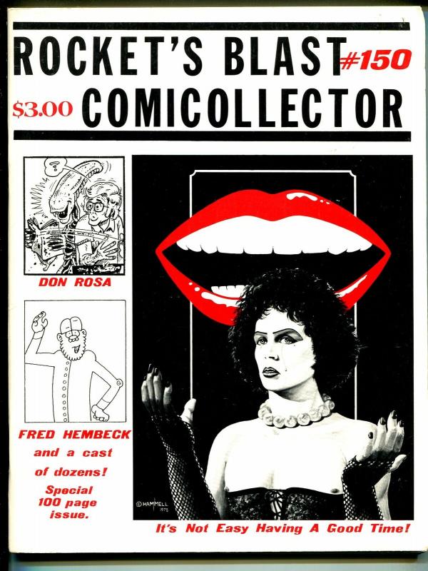 Rockets Blast & Comic Collector #150 1979-Rocky Horror-James Van Hise-Rosa-VF