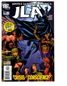 5 JLA DC Comic Books # 111 112 113 114 115 Superman Batman Flash Aquaman BH13 