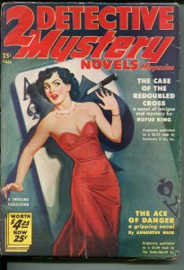 Two Detective Mystery Novels Fall 1950-Ace of Spades Skull cover 