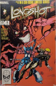 Longshot #6 (1985) 1st cover app of Mojo VF+