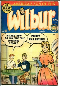 Wilbur #48 1953-Archie-Good Girl Art-Katy Keene-soda shop cover-VG