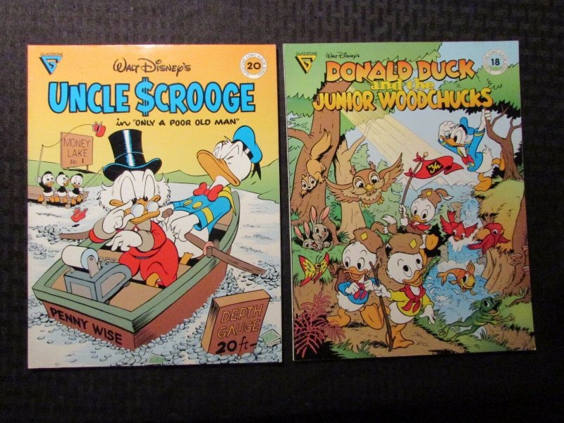 1989 Gladstone Comic Album #18 FN+ 6.5 #20 FVF 7.0 Walt Disney UNCLE SCROOGE