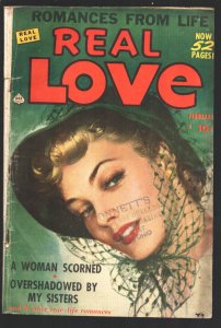 Real Love #30 1951-Ace-Pin-up girl painted cover-52 page issue-Outshadowed b...