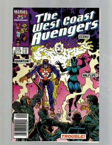 12 The West Coast Avengers Marvel Comic Books #1 3 4 5 7 8 10 11 12 13 15 16 GB2