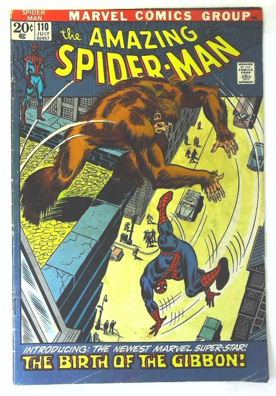 Amazing Spider-Man (1963 series)  #110, Fine- (Actual scan)