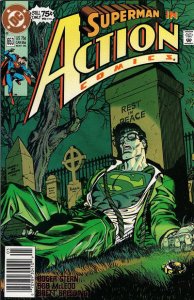 Action Comics #653 (Newsstand) FN ; DC | Superman Kryptonite Ring