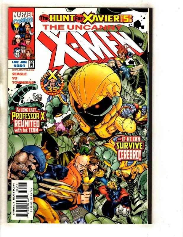 8 Uncanny X-Men Marvel Comic Books # 360 361 362 363 364 365 366 368 Rogue JD5