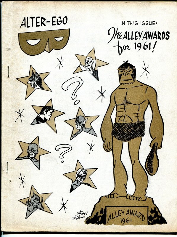 Alter-Ego #4 1962-1st offset printed issue-final Jerry Bails-Alley Awards-VG