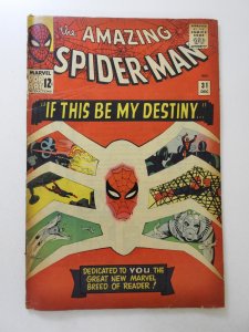 The Amazing Spider-Man #31 (1965) VG- Condition moisture stain