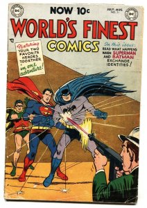 WORLD'S FINEST #71 1954-1st SUPERMAN / BATMAN TEAM UP-Scarce Golden-Age