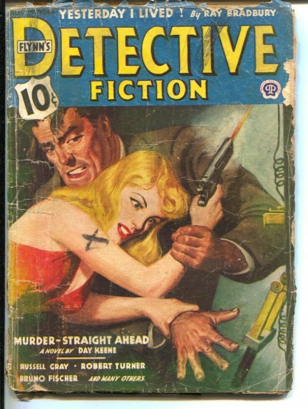 Flynn's Detective Fiction 8/1944-Popular-hardboiled crime pulp-Day Keene-Ray ...