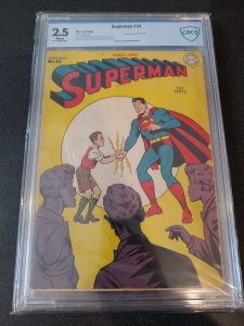 SUPERMAN #33 CBCS 2.5 WHITE PAGES 3RD APPEARANCE OF MXYZPTLK