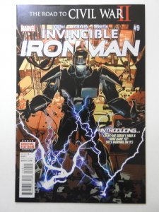 Invincible Iron Man #9 1st Appearance of Riri Williams AKA Ironheart!! Key! NM-!