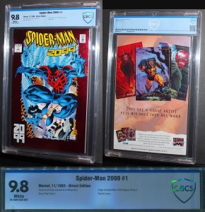 Spider-Man 2099 #1  /  CBCS 9.8 NM-MT  /  Miguel O' Hara Origin  1992