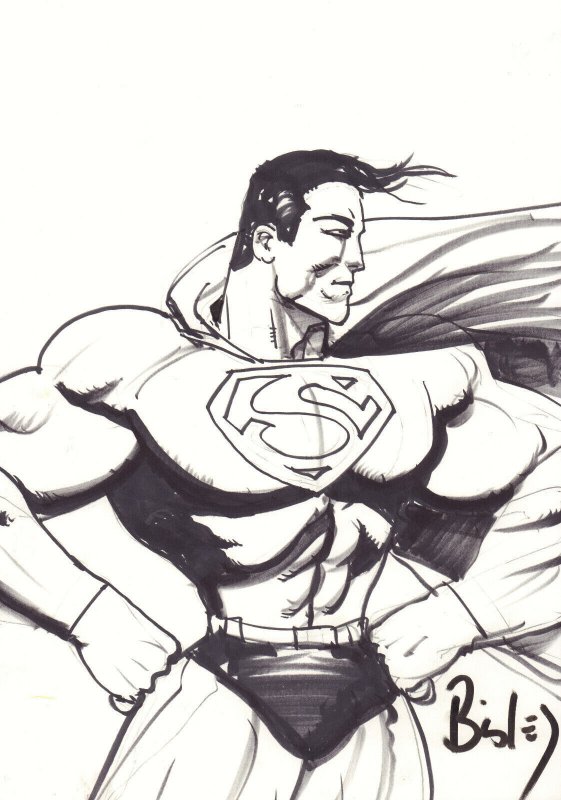 Superman Commission - Signed art by Simon Bisley
