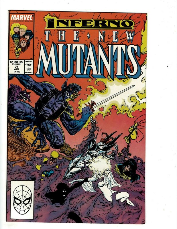 9 New Mutants Marvel Comic Books # 67 68 69 70 71 + Annuals 1 3 4 + Speci 1 UD6 