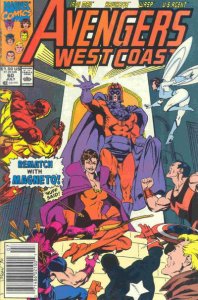 Avengers West Coast #60 (Newsstand) FN ; Marvel | Magneto Scarlet Witch