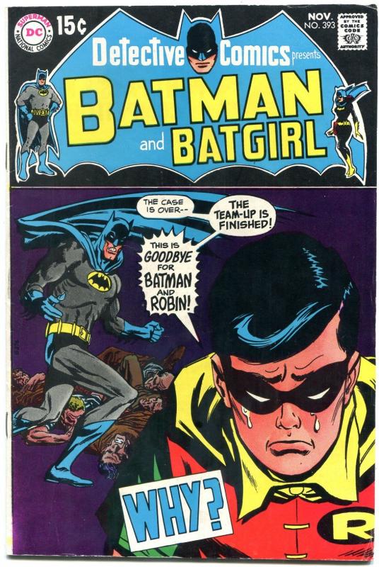 Detective Comics  #393 1969-DC Batman Robin Batgirl FN+