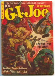 G.I. Joe vol 2 #11 1952- Waltzing Matilda- Donkey cover VG-