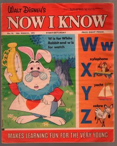 Walt Disney's Now I Know #23 1973-U.K.-White Rabbit-G