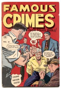 Famous Crimes #9  1949 - Superior  -VG - Comic Book
