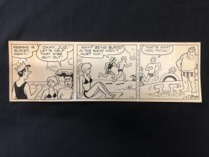 Archie Original Daily Comic Strip Art July 6 1987- BETTY IN BIKINI Dan DeCarlo