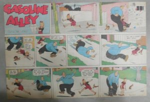 (40) Gasoline Alley Sunday Pages by Frank King from 1942 Size: 11 x 15 inches
