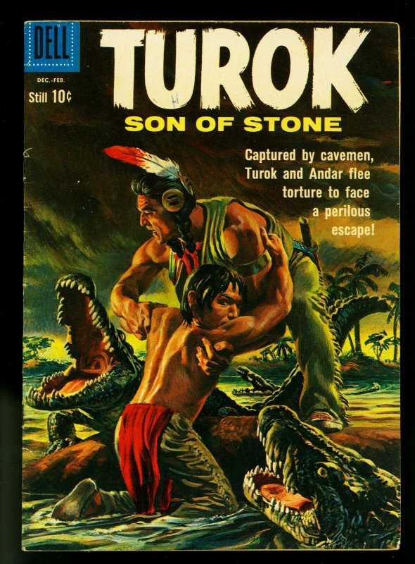 Turok Son of Stone #22 1960- Dell Comics- Indians & Dinosaurs- FN/VF