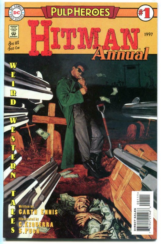 HITMAN Annual #1, NM, Garth Ennis, Ezquerra, Merc, 1997, Coffin full of Dollars,