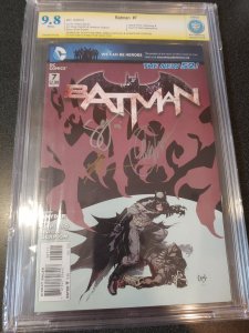 ​BATMAN #7 CBCS 9.8 SS SIGNED BY SCOTT SNYDER, GREG CAPULLO & JONA