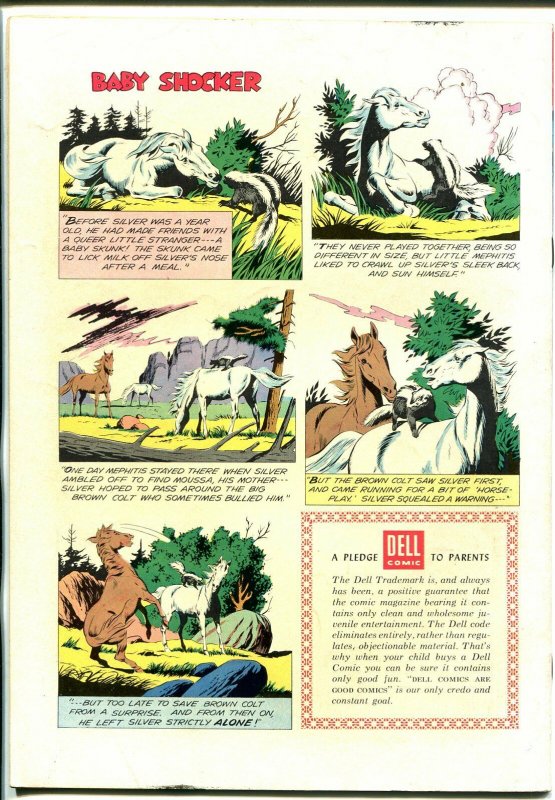 Lone Rangers Famous Horse Hi-Yo Silver-#17 1956-Dell-painted cover-VF-