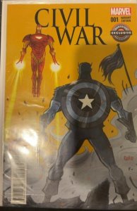 Civil War #1 GameStop Exclusive Cover (2015) Captain America 