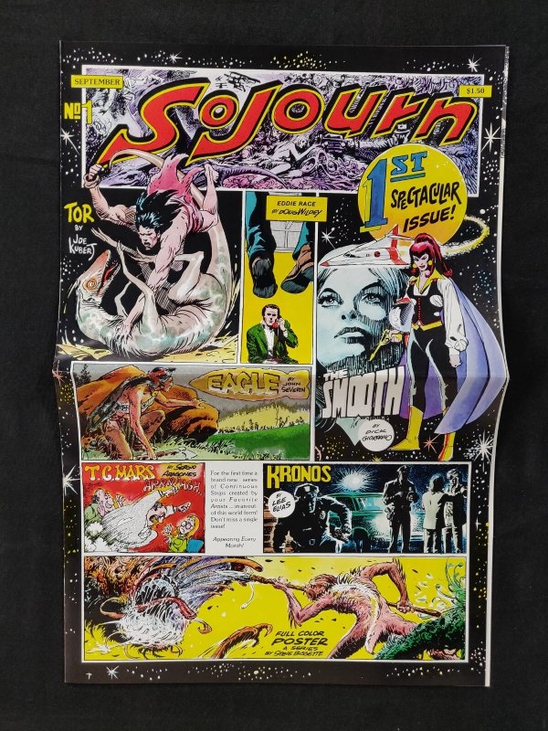 Sojourn #1 SEPT 1977 (9.2ob) Newspaper Format Comic - Dealers Special 5 pc LOT