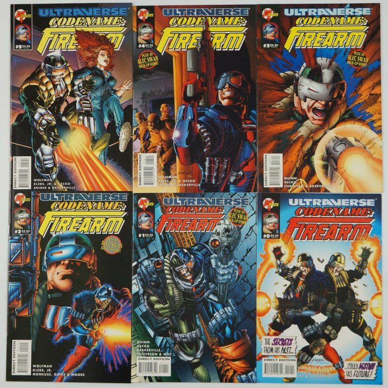 Codename Firearm 0 1 5 Vf Nm Complete Series Malibu Comics Ultraverse Set Hipcomic