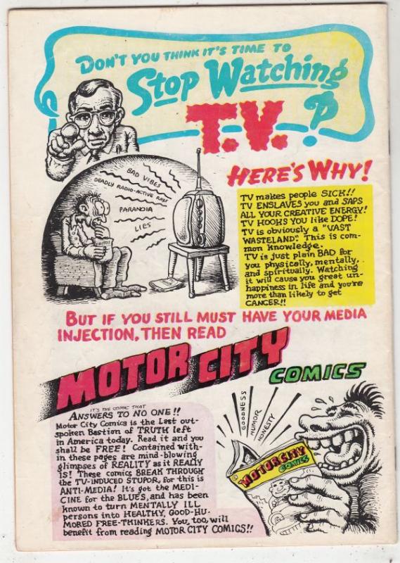 Motor City Comics #2 (Feb-70) FN/VF Mid-High-Grade Lenore Goldberg