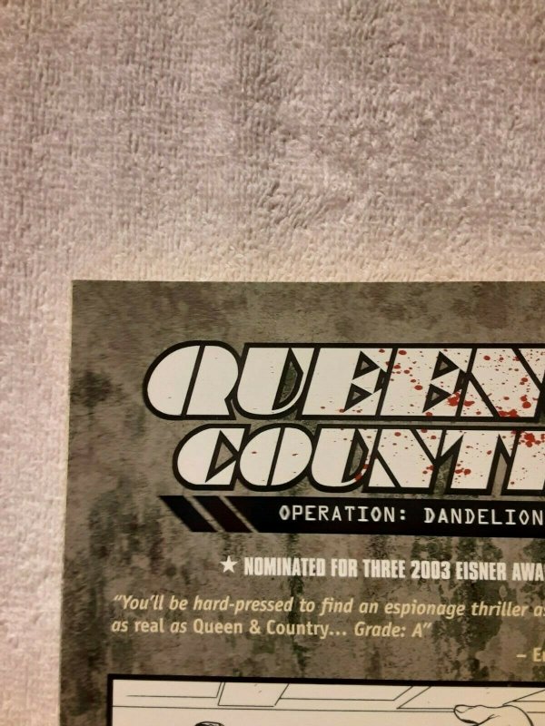 Queen and Country: Volume 6 Operation Dandelion  Written by Greg Rucka.