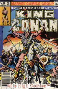 CONAN THE KING (KING CONAN #1-19) (1980 Series) #16 NEWSSTAND Very Good Comics