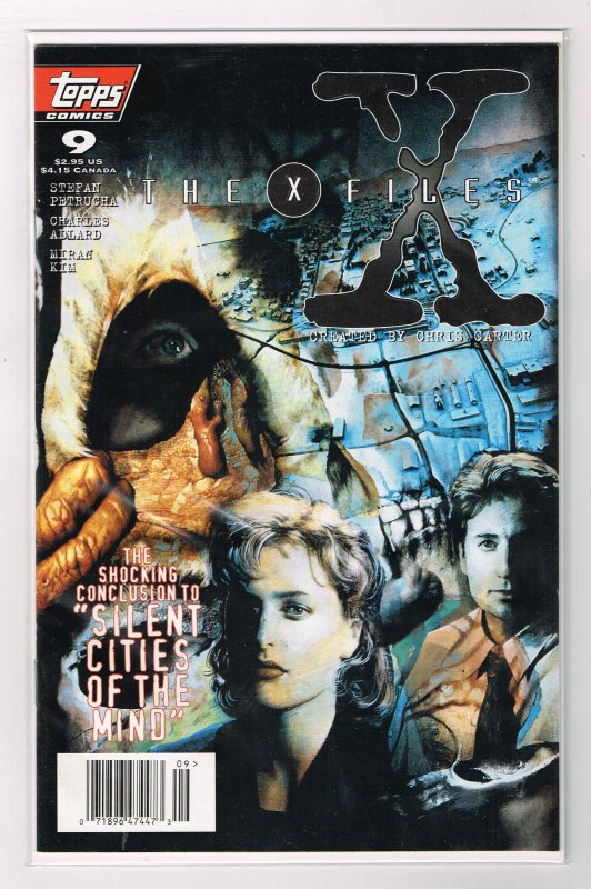 X-Files #9   Silent Cities of the Mind   (1995)  Topps   NEWSSTAND copy